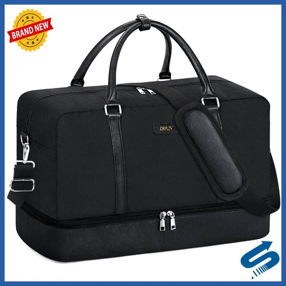 21" Weekender Travel Duffle Bag with Shoe Compartment Carry On
